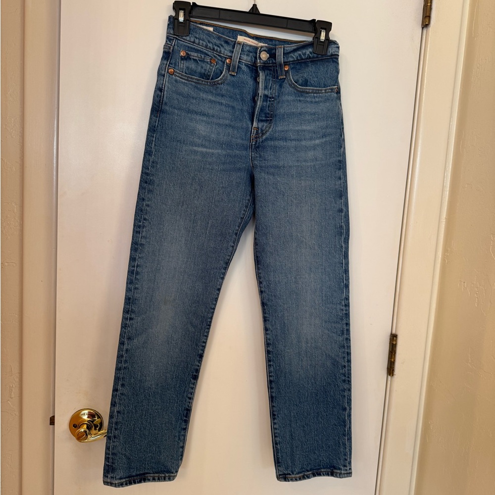 Levi's wedgie Straight Leg Blue Jeans W24 L26